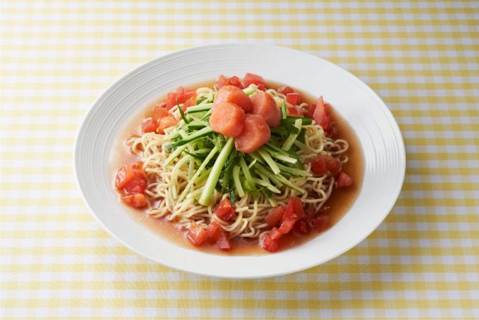 トマトだれの明太冷やし中華 を使ったレシピ | 明太子の島本